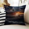Dark Academia Pillow Cover, Gothic Scenery Cushion, Goth Landscape Decorative Throw Pillowcase, Moody Home Decor Accent