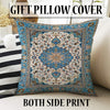 Persian Vintage Style Rug, Blue Ethnic Turkish Floral Carpet, Soft Textured Kitchen Runner, Bohemian Area Rugs for Living Room Bedroom