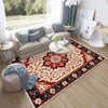 Persian Vintage Style Rug, Red Burgundy Turkish Ottoman Carpet, Soft Textured Kitchen Runner Bohemian Area Rug for Living Room Bedroom