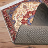 Persian Vintage Style Rug, Blue Red Burgundy Turkish Ottoman Carpet, Soft Textured Kitchen Runner Bohemian Area Rug for Living Room Bedroom