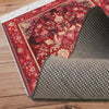 Persian Vintage Style Rug, Red Burgundy Turkish Ottoman Carpet, Soft Textured Kitchen Runner, Bohemian Area Rug for Living Room Bedroom