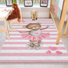 Pink Ballerina Bear Hearts Girl Nursery Room Rug, Cute Bear Rug Gift For Kid, Girl Baby Room Gift, Kid Room Decor with pillow case gift