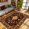 Persian Vintage Victorian Style Rug, Brown Turkish Medieval Carpet, Soft Textured Kitchen Runner, Bohemian Area Rug for Living Room Bedroom
