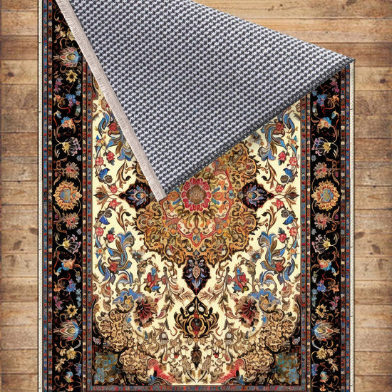 Persian Vintage Victorian Rug Brown Turkish Medieval Carpet Soft Textured Kitchen Runner Bohemian Area Rug for Living Room Bedroom