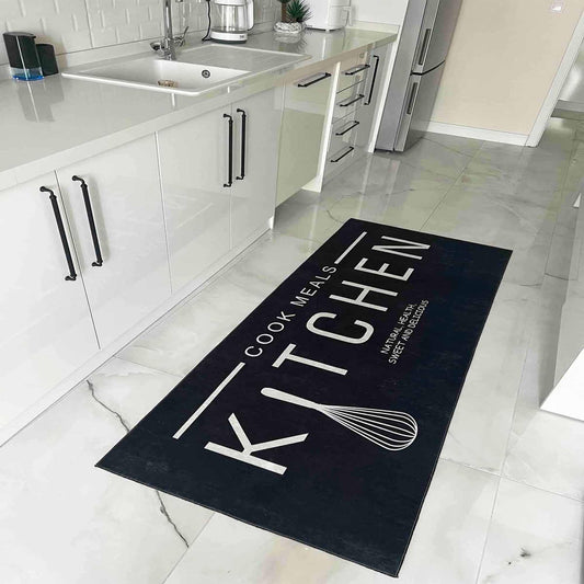 Washable Non-Slip Kitchen Runner Rug Floor Mat, Non-Slip Kitchen Mat, Home Decor Kitchen Rug, Modern Design Kitchen Mat