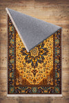 Persian Ethnic Victorian Tribal Rug - Brown Yellow Green Turkish Medieval Carpet, Soft Textured Kitchen Runner Bohemian Area Rug