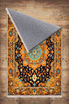 Persian Ethnic Victorian Tribal Rug - Brown Yellow Green Turkish Floral Medieval Carpet, Soft Textured Kitchen Runner Bohemian Area Rug
