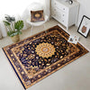 Persian Ethnic Victorian Tribal Rug - Brown Yellow Black Turkish Floral Medieval Carpet, Soft Textured Kitchen Runner Bohemian Area Rug