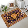 Persian Ethnic Victorian Tribal Rug - Brown Purple Black Turkish Floral Medieval Carpet, Soft Textured Kitchen Runner Bohemian Area Rug
