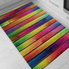 Colorful Wood Theme Non-Slip Kitchen Runner Rug - Washable Floor Mat, Modern Home Decor Kitchen Rug
