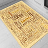 Coffee Cafe Kitchen Runner Rug - Washable Non-Slip Floor Mat, Durable Modern Kitchen Decor for Cooking & Baking Areas