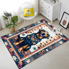 Vintage Dog Rug – Washable Floral Persian Carpet, Boho Puppy Lover Gift, Flower Pattern Pet Bed Area Rug, Dog Room Decor