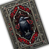 Raven Rug Dark Academia Boho Fairycore Decor | Satanic Gothic Crowcore Cottagecore Rug Witchy Aesthetic Carpet