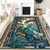 Tropical Forest Area Rug Non-Slip - Palm Trees Jungle Floral Carpet for Living Room Boho Botanical Nature Floor Decor