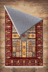 Authentic Ethnic Retro Persian Non-Slip Turkish Kilim Area Rug, Washable Living Room Rugs with pillow case gift, Housewarming Gift