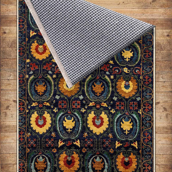 Authentic Ethnic Retro Persian Non-Slip Turkish Kilim Area Rug, Washable Living Room Rugs with pillow case gift, Housewarming Gift