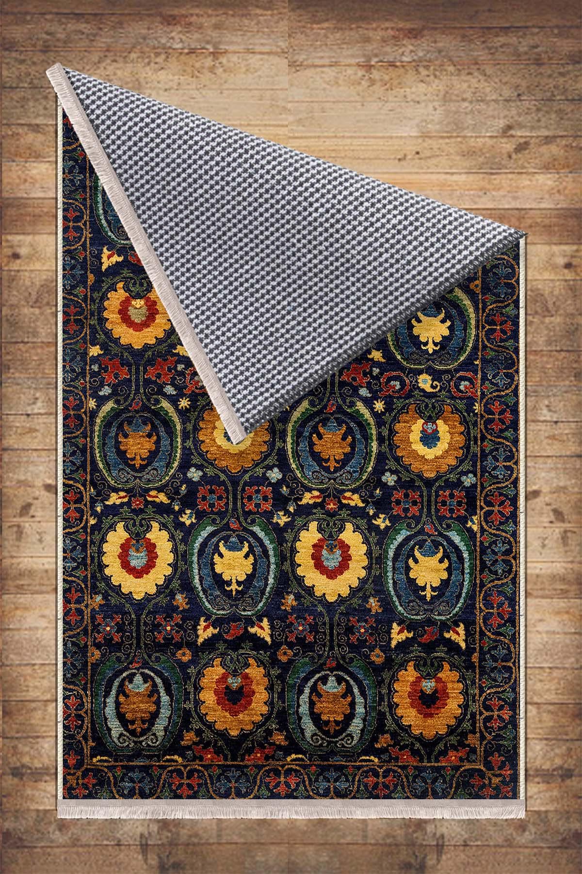 Authentic Ethnic Retro Persian Non-Slip Turkish Kilim Area Rug, Washable Living Room Rugs with pillow case gift, Housewarming Gift