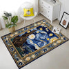 Vincent Van Gogh Starry Night Oriental Rug - Traditional Area Rug, Art-Inspired Carpet for Living Room & Bedroom Decor
