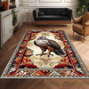 Red Tailed Hawk Rug - Rustic Animal Rug for Country Home Decor, Maximalist Room Decoration, Unique Gift for Nature Lovers