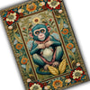 Botanical Monkey Rug Forestcore Boho Cottagecore Animal Decor Floral Bohemian Grunge Gothic Victorian Fairycore Carpet