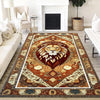 Vintage Lion Rug - Majestic Animal Area Rug for Living Room, Modern Vintage Style Lion Carpet, Popular Decorative Home Accent