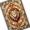 Vintage Lion Rug - Majestic Animal Area Rug for Living Room, Modern Vintage Style Lion Carpet, Popular Decorative Home Accent