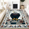 Rustic Eagle Area Rug – Majestic Bald Eagle Decor, Cabin & Lodge Animal Rug, Rustic Home & Country Maximalist Room Decoration Gift