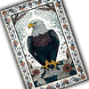 Rustic Eagle Area Rug – Majestic Bald Eagle Decor, Cabin & Lodge Animal Rug, Rustic Home & Country Maximalist Room Decoration Gift