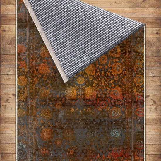 Authentic Ethnic Retro Persian Non-Slip Turkish Kilim Area Rug, Washable Living Room Rugs with pillow case gift, Housewarming Gift