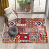Authentic Ethnic Retro Persian Non-Slip Turkish Kilim Area Rug, Washable Living Room Rugs with pillow case gift, Housewarming Gift