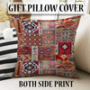 Authentic Ethnic Retro Persian Non-Slip Turkish Kilim Area Rug, Washable Living Room Rugs with pillow case gift, Housewarming Gift