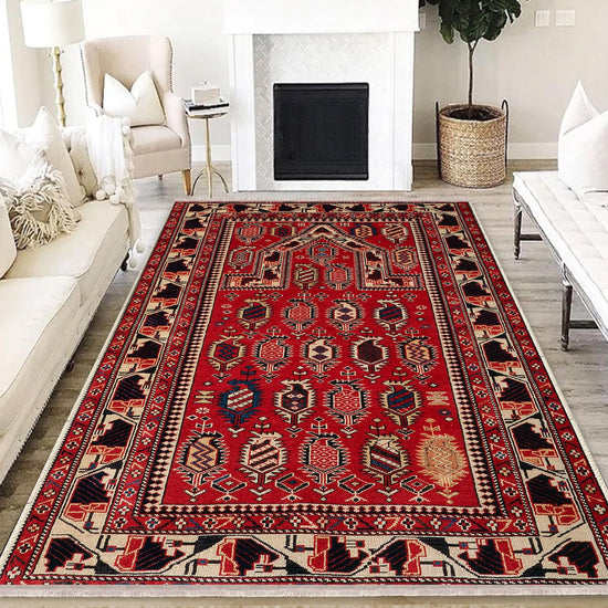 Authentic Ethnic Retro Persian Non-Slip Turkish Kilim Area Rug, Washable Living Room Rugs with pillow case gift, Housewarming Gift