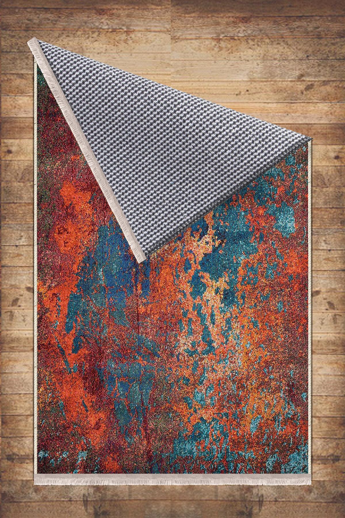 Authentic Ethnic Retro Persian Non-Slip Turkish Kilim Area Rug, Washable Living Room Rugs with pillow case gift, Housewarming Gift