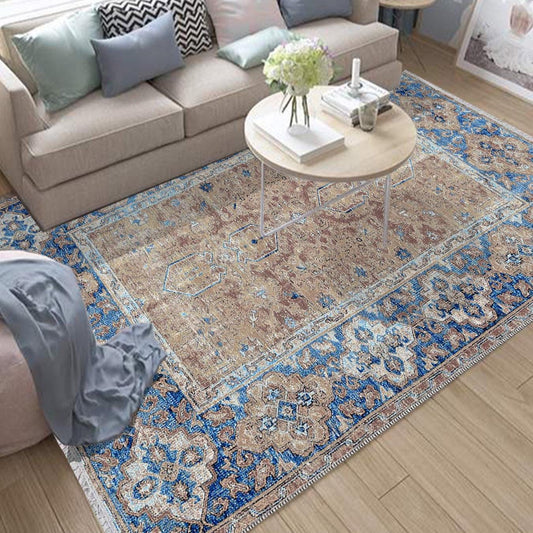 Authentic Ethnic Retro Persian Non-Slip Turkish Kilim Area Rug, Washable Living Room Rugs with pillow case gift, Housewarming Gift