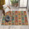 Aztec Ethnic Retro Persian Anatolian Turkish Kilim Area Rug, Washable Non Slip Living Room Rugs with pillow case gift, Housewarming Gift