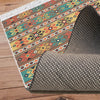 Aztec Ethnic Retro Persian Anatolian Turkish Kilim Area Rug, Washable Non Slip Living Room Rugs with pillow case gift, Housewarming Gift