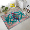 Dark Academia Fish Area Rug | Vintage Coastal Nautical Beach Cottagecore Marine Decor Rustic Kitchen Accent Carpet, Chenille Washable Rug