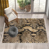 Authentic Ethnic Retro Persian Anatolian Turkish Kilim Area Rug, Washable Non Slip Living Room Rugs with pillow case gift, Snake Skin Rug