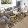 Authentic Ethnic Retro Persian Anatolian Turkish Kilim Area Rug, Washable Non Slip Living Room Rugs with pillow case gift, Snake Skin Rug
