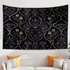 Floral French Wall Tapestry Dark botanical Verdure Eclectic textile Wall Decor Medieval Tapestry dark academia decor Flower tapestry vintage
