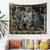 Fairy Forest Medieval Tapestry Wall Decor, Ethereal Dark Academia, Mystic Woodland, Botanical Forestcore Hanging, Dark Fantasy Wall Tapestry