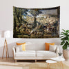 Hunt of Maximilian Wall Tapestry - Renaissance Art Decor, Medieval Hunting Scene, Historic Home Wall Hanging, Classic European Tapestry