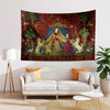Medieval Tapestry Fabric Wall Art, The Lady and The Unicorn Desire Woven Hanging, Historic Middle Ages Decor, Vintage Style Antique Tapestry