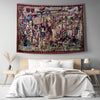 French Wall Tapestry Le Tournai Vintage Style Lightweight Hanging Art for Living Room & Bedroom Home Decor