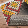 Authentic Ethnic Retro Persian Anatolian Turkish Kilim Area Rug, Washable Non Slip Living Room Rugs with pillow case gift, Brown Retro Rug