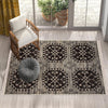 Authentic Ethnic Retro Persian Anatolian Turkish Kilim Area Rug, Washable Non Slip Living Room Rugs with pillow case gift, Brown Retro Rug