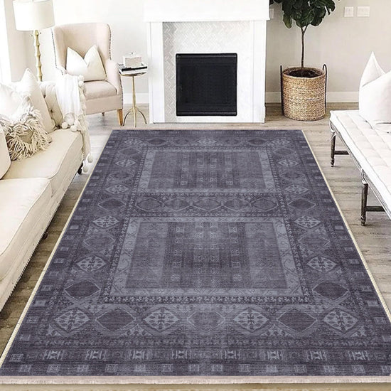 Authentic Ethnic Retro Persian Anatolian Turkish Kilim Area Rug, Washable Non Slip Living Room Rugs with pillow case gift, Brown Retro Rug