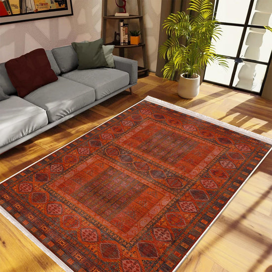 Authentic Ethnic Retro Persian Anatolian Turkish Kilim Area Rug, Washable Non Slip Living Room Rugs with pillow case gift, Housewarming Gift