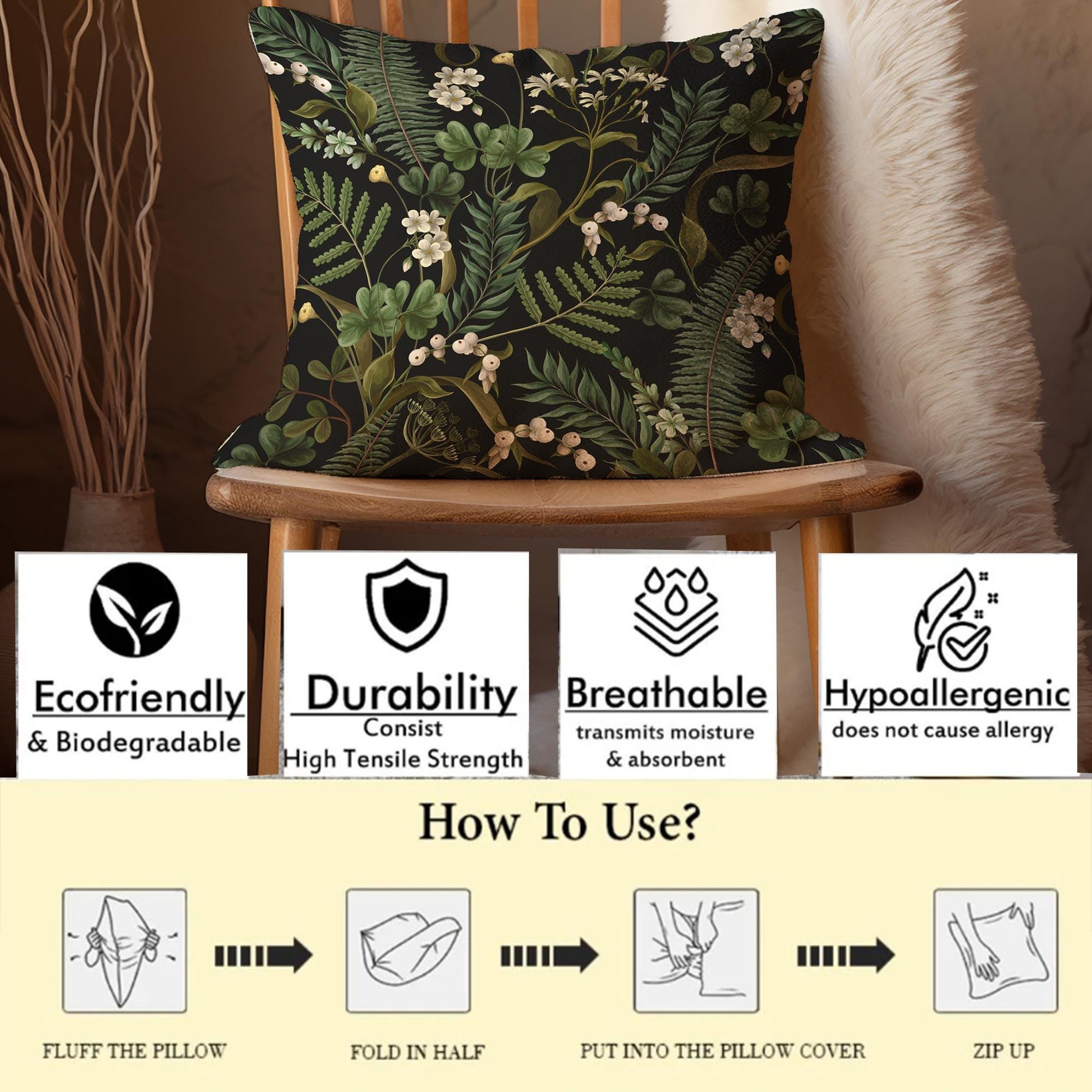 Kids Room Decor Cute Dinosaur Castle Pillow Covers, Bold Nursery Cushion & Decorative Children Throw Pillowcases for Playroom