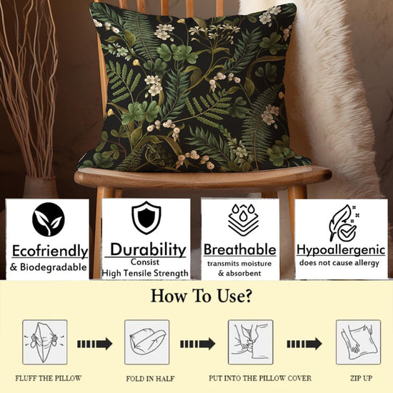 Kids Room Decor Pillow Covers, Bold Nursery Cushion & Decorative Children Throw Pillowcases for Playroom